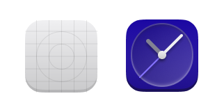 The four different icon shapes